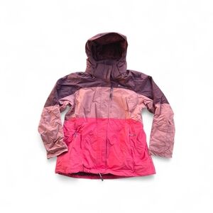 Columbia Atlas Mountains Ski Jacket Maroon Colorblock Outdoor Jacket Size XL